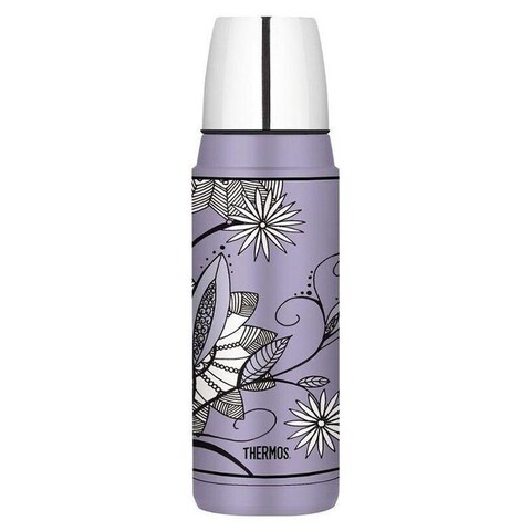 Термос со стальной колбой THERMOS Heritage Purple Flower H2000A6PF, 480 ml