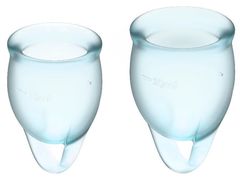 Набор голубых менструальных чаш Feel confident Menstrual Cup - 