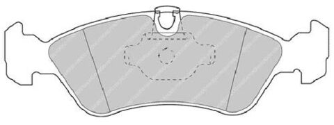 FCP1067S Тормозные колодки дисковые DS PERFOMANCE