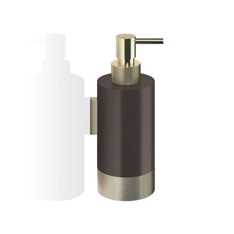 Decor Walther 0855941 Decor Walther Club WSP1 Дозатор для мыла, подвесной, цвет: темная бронза / золото матовое (Снято с пр-ва)