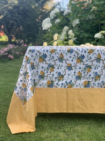 Скатерть 180x270 и 12 салфеток Palombella Lillie золотые