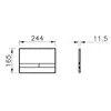 VitrA 740-1121 *Панель смыва Select, хром