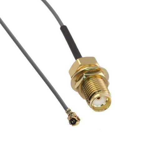 Адаптер для модема (пигтейл) IPEX4(MHF4)-SMA (female) кабель RF0.81  Uf.l-female (IPX) 15см