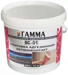 БЕТОН-КОНТАКТ 6 КГ (1/60) ГРУНТОВКА АДГЕЗИОННАЯ ГАММА