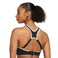 Бюстгальтер спортивный Nike Dri-Fit Impact CB Logo Bra W - black/smoke grey/white/black