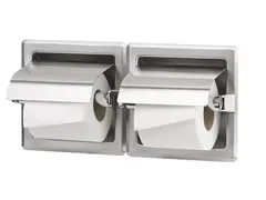 Mediclinics AIE320CS Встраиваемый двойной держатель туалетной бумаги с крышкой фото