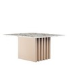 Столик кофейный Mojo, 85х85 см, бежевый мрамор