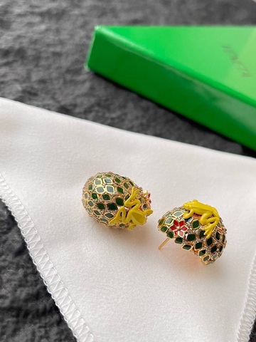 Серьги лягушка Bottega