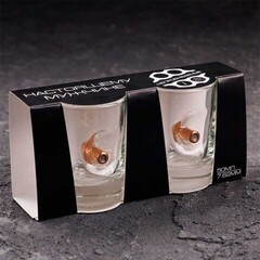 Стопки «Непробиваемые», 2 шт. с пулей, 50 мл