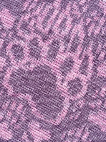 Шарф «Медвежий След» сиреневого цвета (С бахромой)