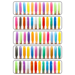 
          Ручка гелевая, Basir, цветные чернила, серия "Капибара", с блёстками, 60 шт