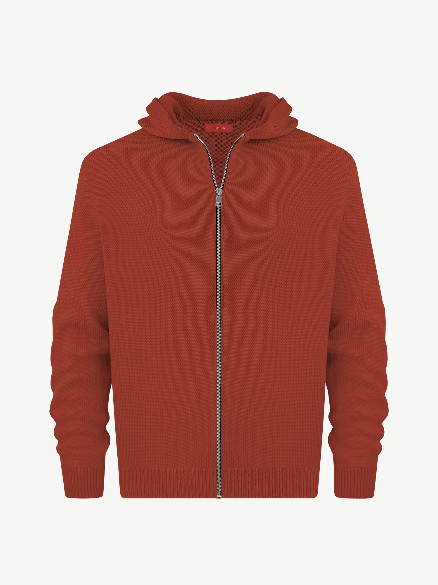 Толстовка на замке из экохлопка