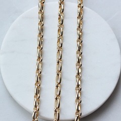 Цепочка 10*6 мм, позолота, 6 см, А024-1 (6см)