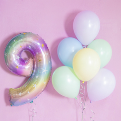 S 12''/30 см, Пастель (Макарунс), Ассорти (600), 12 шт.