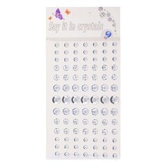
          Наклейки-стразы Alingar, акриловые, "Кристальный круг", микс - кристаллы крупные, средние, мелкие, пакет с европодвесом