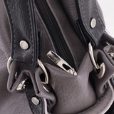 Сумка Саломея 610 мульти итальянский серо-черный