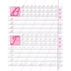 
          Пропись классическая, 210 мм * 165 мм, "Каллиграфическое написание прописных букв", 16 стр, обл. мягкий переплет, вертикальная, Кузьма Трейд