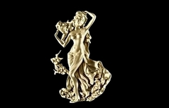 Силиконовый молд Богиня весны, цветов и юности