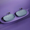 Ceramica Nova Element CN6049MHL Умывальник чаша накладная овальная, 60x38, цвет: серо-голубой матовый