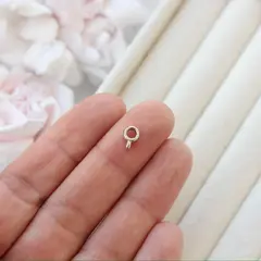 Бейл, держатель для кулона, 1,5*8,5*4 мм, родий, Б019