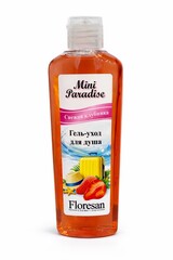 Floresan MINI PARADISE Гель-уход для душа  СВЕЖАЯ КЛУБНИКА 80мл (Ф-849)