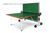 Стол теннисный Compact EXPERT 4 Всепогодный Зелёный фото №1