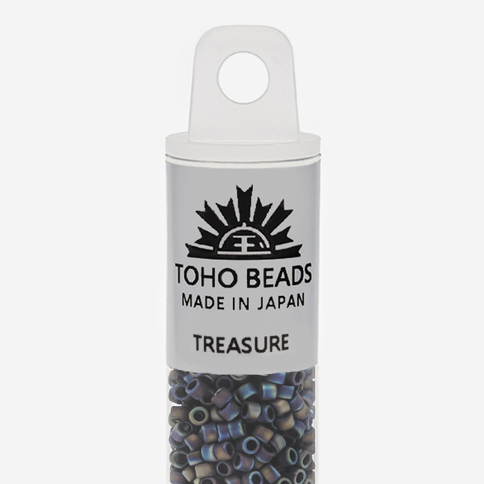 Японский бисер TOHO Treasure (№86F), металлизированный, непрозрачный матовый