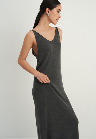 Платье NARINA, серый меланж