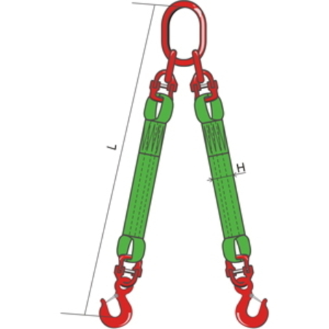 Строп текстильный двухветвевой, ленточный 2СТ-4,2т