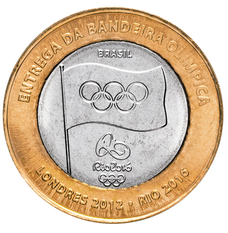 1 реал Вручение олимпийского флага 2016 год