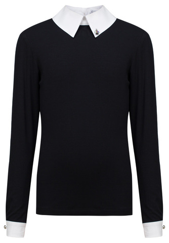 Черная трикотажная обманка для школы AMADEO