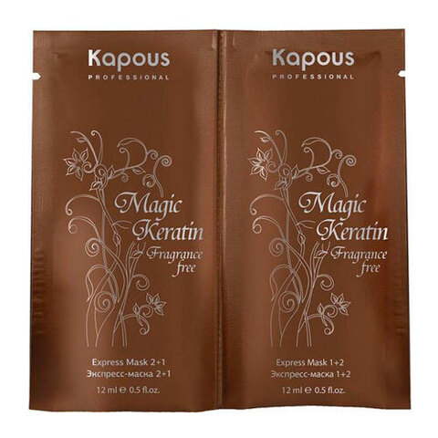 Kapous Magic Keratin - Двухфазная экспресс-маска для восстановления волос с кератином