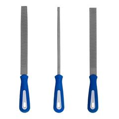 Набор рашпилей КОБАЛЬТ двухкомпонентная рукоятка, № 2, 200 мм (3 шт.) блистер (247-828)