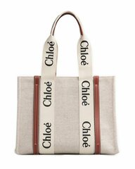 Сумка-тоут для женщин Chloé Woody бежевый