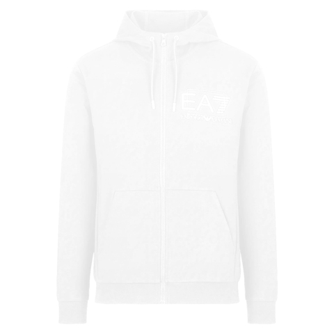 Куртка теннисная EA7 Man Jersey Sweatshirt - white