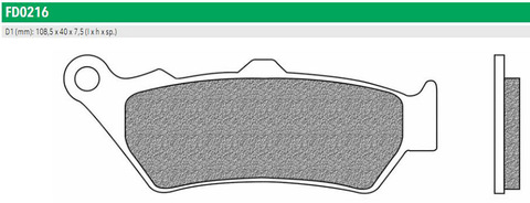 FD0216TS Тормозные колодки дисковые мото ROAD TOURING SINTERED (FDB2006ST)   NEWFREN