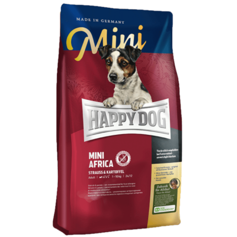 Happy Dog Supreme - Mini Africa сухой корм для собак мелких пород монобелковый корм (страус) 300г