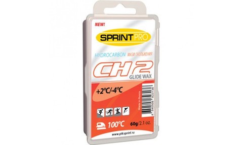 Мази скольжения SPRINT PRO/ CH2 Red (+2, -4C) 60г.