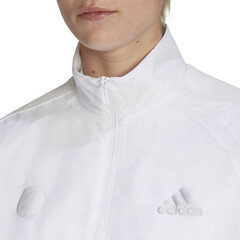Женская толстовка Adidas Tennis Uniforia Jacket W - white/reflective silver/dash grey