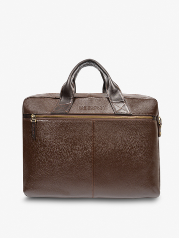 Кожаный портфель коричневого цвета