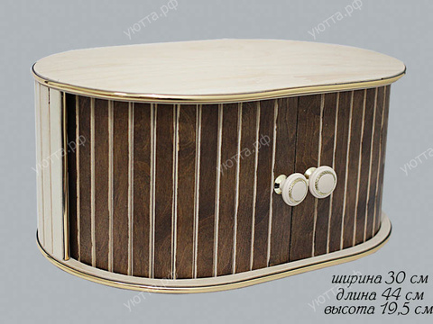 Хлебница Lenardi деревянная овальная (44*30*19,5 см) - купить