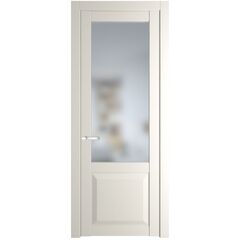 Межкомнатная дверь эмаль Profil Doors 1.2.2PD перламутр белый остеклённая