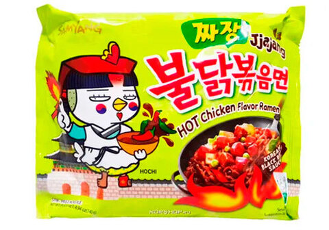 Лапша Рамен Samyang со вкусом острой курицы в соусе Чачжамен, 140г