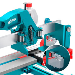 Профессиональный рельсовый плиткорез (с лазером, 20 подшипников) BODA HC1-1000