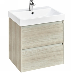 Roca A857613512 Roca   A857613512 Ona Тумба под умывальник подвесная, 2 ящика, 585x450x565 мм, светлый дуб фото