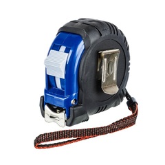 Рулетка КОБАЛЬТ Вектор  7,5м x 25мм обрезиненный корпус (мех.стопор, белое матов. покрытие (247-248)