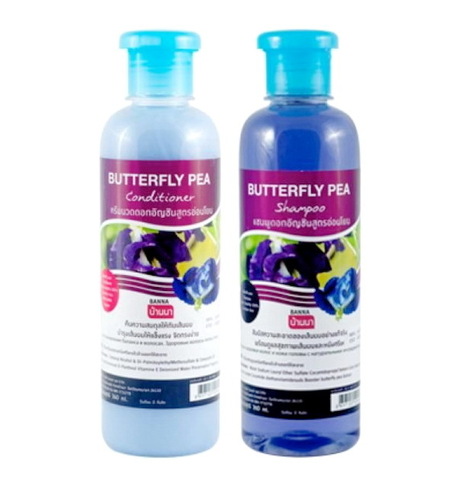 Шампунь и кондиционер с экстрактом синего чая (Banna Butterfly Pea 2х360 ml)