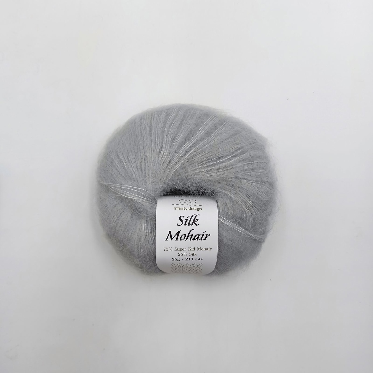 Silk Mohair кидмохер шелк серый