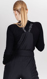 Премиальный теплый зимний костюм Nordski Mount Lavender Black женский с высокой спинкой