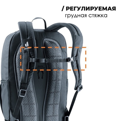 Картинка рюкзак городской Deuter Gogo black - 10